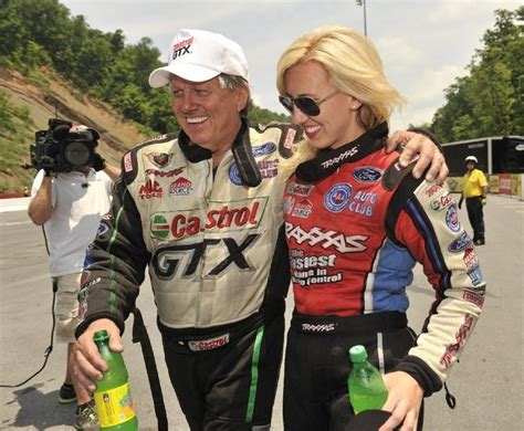 Legendary John Force With With Up And Coming Daughter Courtney Nhra Nhra Drag Racing Car