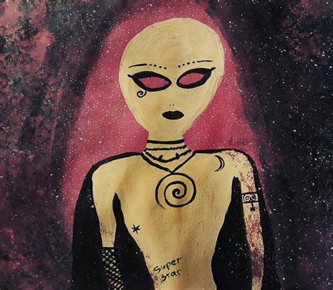 Goth Alien Painting By Vale Anoai Pixels