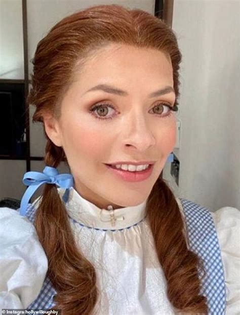 Holly Willoughby Dons Brunette Plaits A Plaid Dress As She Transforms