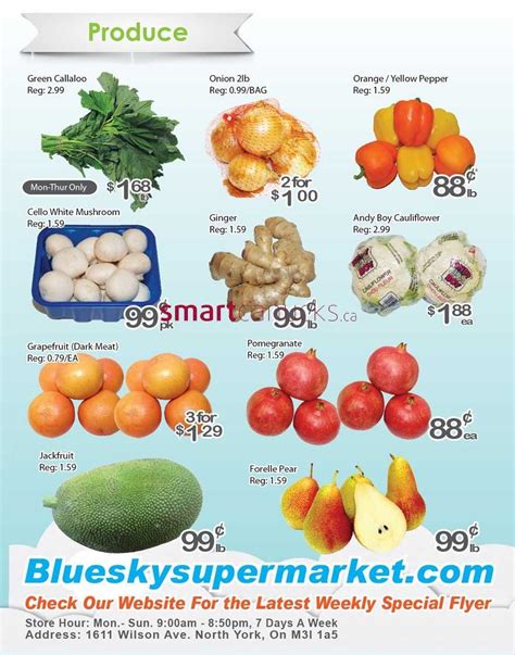 Blue Sky Supermarket North York Flyer July 17 To 23