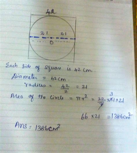 How To Find The Area Of A Square Inscribed In A Circle
