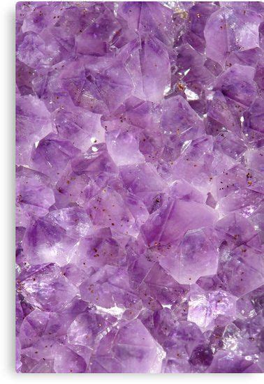 Purple Amethyst Crystal Canvas Print By Newburyboutique Lavender