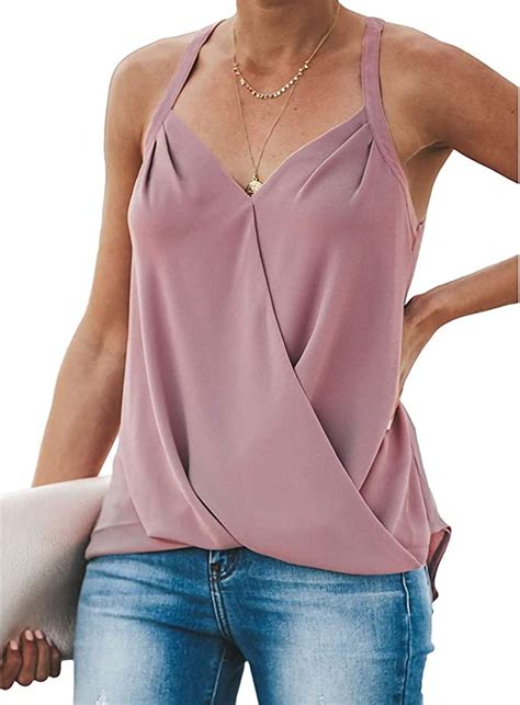 Your Gallery Womens V Neckline Wrap Front Pleating Sleeveless Surplice