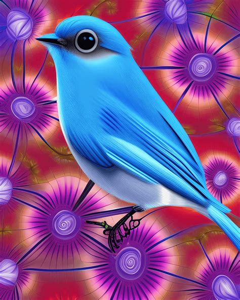 Beautiful Bluebird 8k Graphic · Creative Fabrica