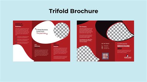 Tri Fold Brochure Design Teal Orange Corporate Business Template For