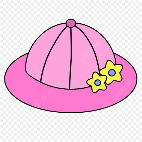 Hat Clipart Vector Pink Cartoon Hat Illustration Pink Round Hat Hat