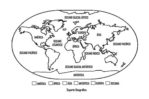 Mapa Mundi Continentes E Oceanos Com Legenda Para Colorir Kulturaupice My XXX Hot Girl