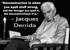 Jacques Derrida: Deconstruction
