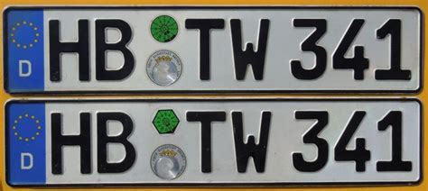Purchase German Euro License Plate Pair Volkswagen Bmw Audi Mercedes