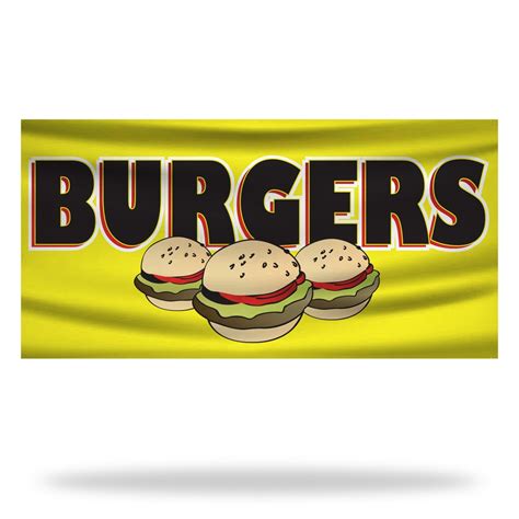 Burger Flags And Banners Design 03 Free Customization Lush Banners