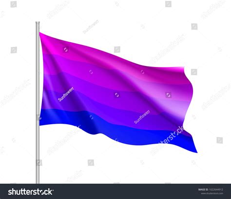 Transgender Waving Flag Movement Lgbt Realistic Stock Vector Royalty