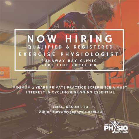 Exercise Physiologist Wanted Gold Coast Sports Physio Gold Coast Runaway Bay Burleigh