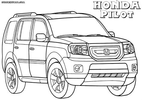 Honda Cr V Coloring Page Coloring Pages
