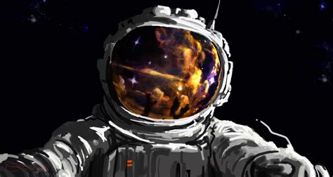 Artwork Fantasy Art Concept Art Space Astronaut Spacesuit Stars