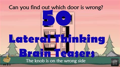 50 Lateral Thinking Puzzles That Will Blow Your Mind Part 1 Youtube