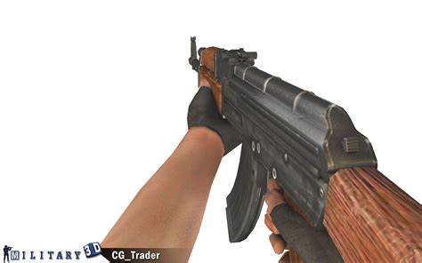 Animated Animated Arm With Ak47 Gun Lowpoly 3d Mode