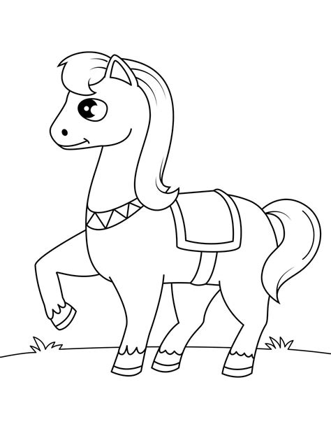 Cute Pony Horse Coloring Page Animal Coloring Pages