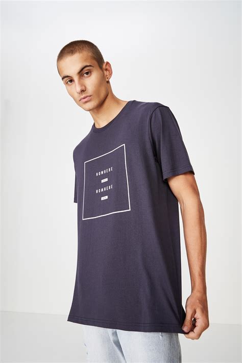 Nowhere Tbar Urban T Shirt True Navy Cotton On T Shirts And Vests