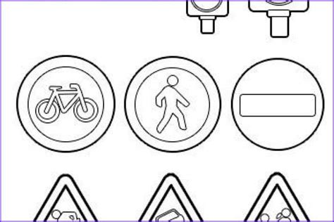 Coloring Pages Traffic Signs Printable Urijehnelliott