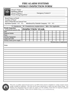 Since dry sprinklers are more complicated than wet sprinkler systems and regularly exposed to harsh environments, extra care is required to maintain reliable fire protection. Inspection form alarm panel - Fill Out and Sign Printable ...