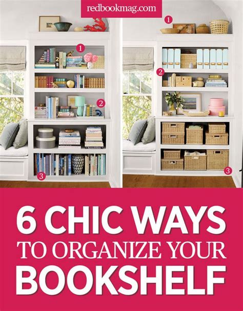 Bookshelf With Text That Reads 6 Chic Ways To Organize Your Book Shelf