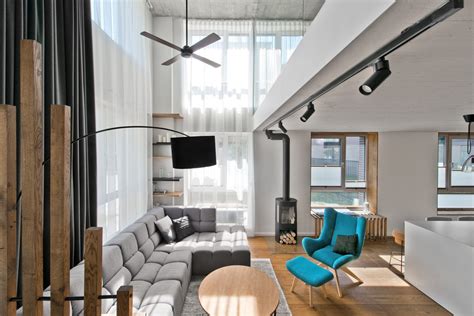 Chic Scandinavian Loft Interior