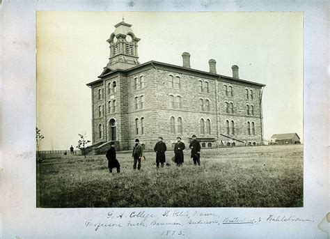 Circa 1883 Photo Of Old Main Gustavus Adolpus College St Peter Mn