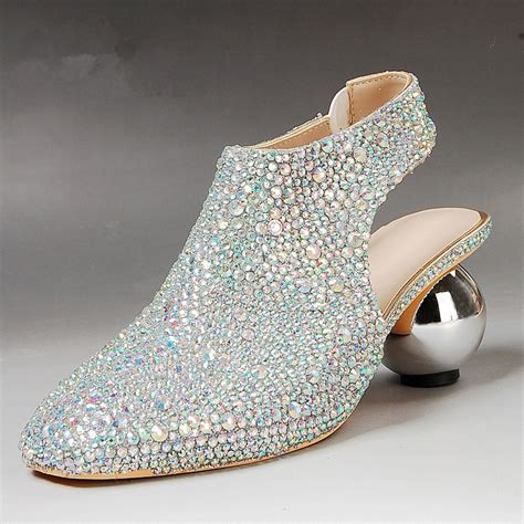 Buy 2015 New Wedding Shoes Fashion Silver Crystal