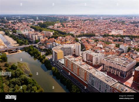 View Of Perpignan City Center France Stock Photo Alamy