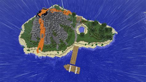 Volcanic Island Now With Mine Minecraft Map