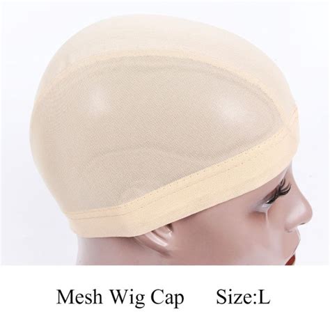 Alileader Breathable Small Large Spandex Mesh Dome Cap Wig Making Black