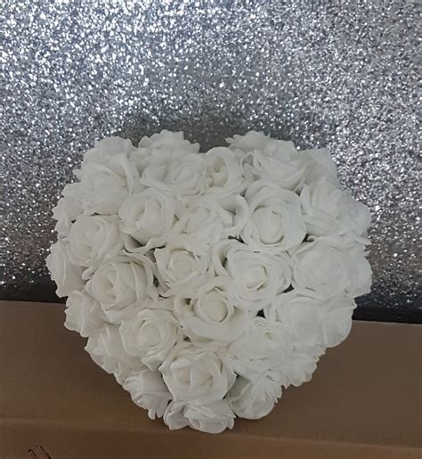 Heart Shaped Bridal Bouquet Artificial Wedding Flowers Etsy