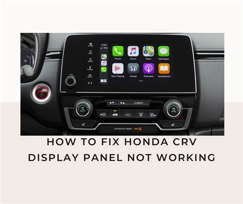 Honda Crv Radio Display Not Working After Battery Change Archives Cookip