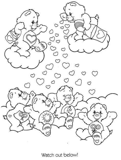 care bears coloring book pages coloring home