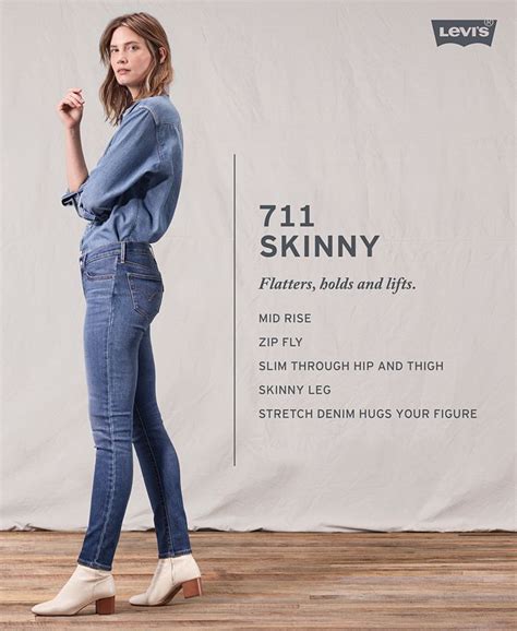 Levis Womens 711 Skinny Ankle Jeans Macys