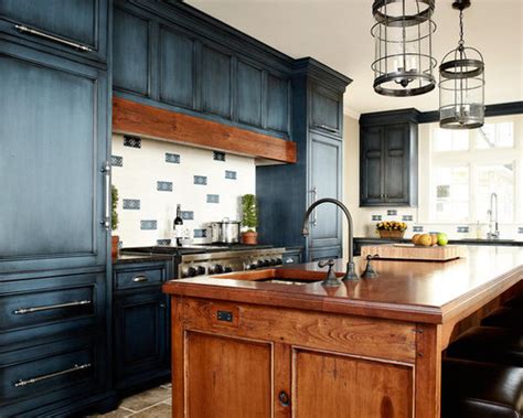 Stained Blue Cabinets Home Design Ideas Pictures Remodel And Decor