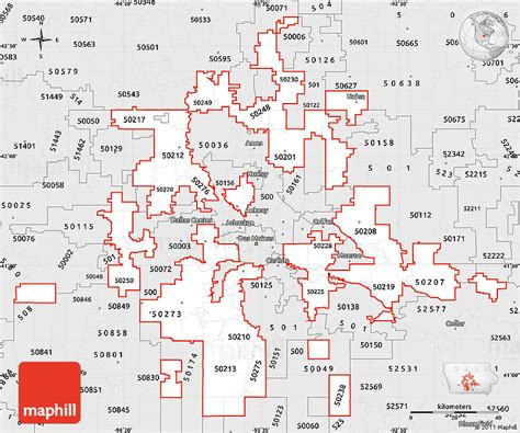 Silver Style Simple Map Of Zip Codes Starting With 502