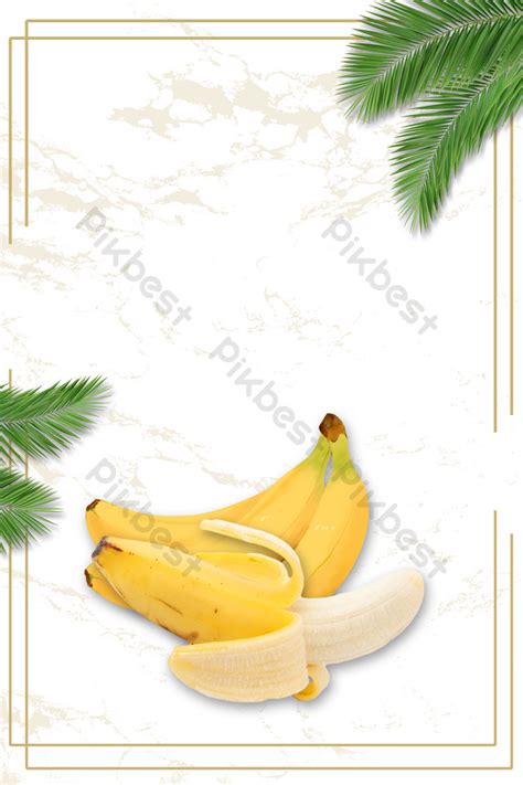 Simple Creative Banana Fruit Background Image Psd Backgrounds Free