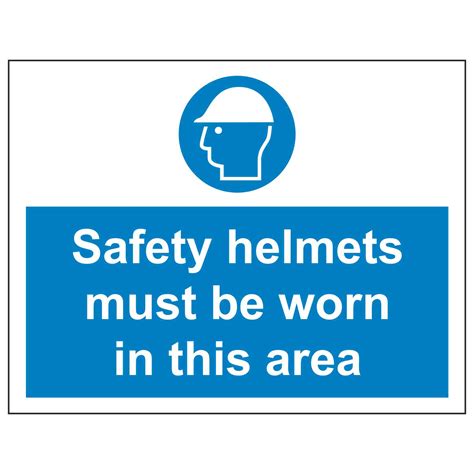 Safety Helmets Must Be Worn In This Area Linden Signs And Print