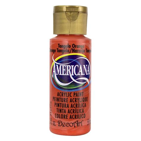 Decoart Americana 2 Oz Tangelo Orange Acrylic Paint Da196 3 The Home