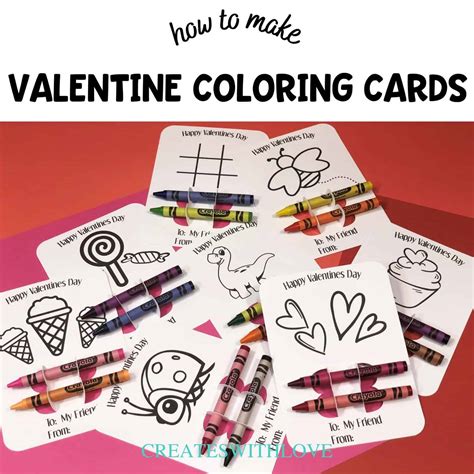 VALENTINE COLORING CARD: FREE SVG » Creates with Love