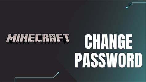 How To Change Password Of Minecraft Account Youtube
