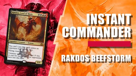 Rakdos Lord Of Riots Cedh Deck Tech Instant Commander Series Youtube
