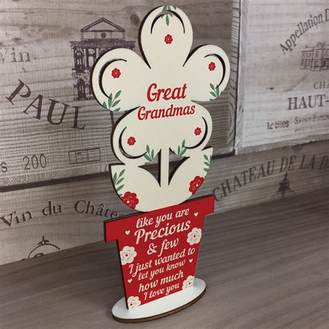 Whether you are shopping for a. Mothers Day Gift Wooden Flower Great Grandma Birthday ...