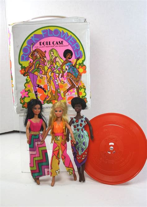 Vintage Mattel 1970 Rock Flowers Dolls Case Etsy Doll Case Vintage