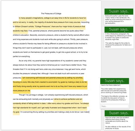 Reflective essays require the writer to open up about their thoughts and emotions to paint a true example thesis: 2 Reflective Essay Examples and What Makes Them Good