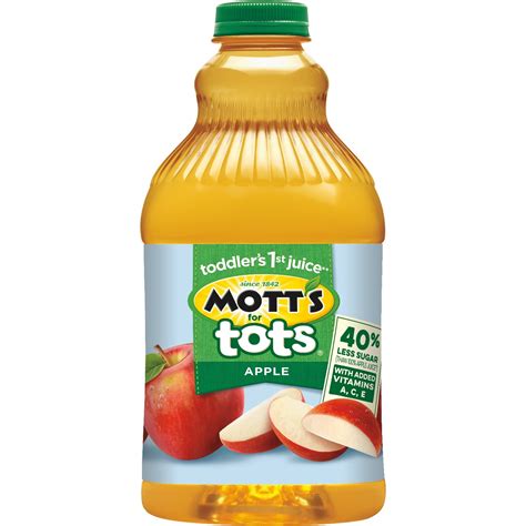 Motts For Tots Apple Juice Drink 64 Fl Oz Bottle