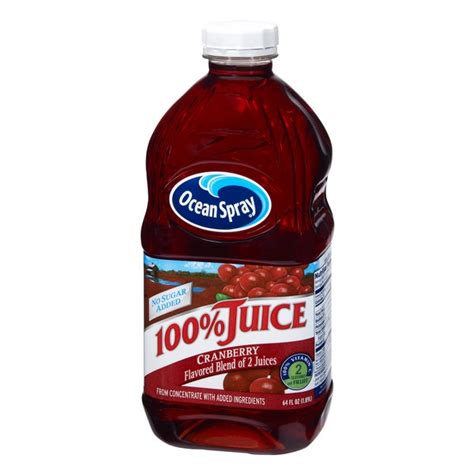 Ocean Spray 100 Cranberry Juice Blend No Sugar Added