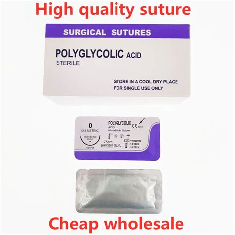 Oem Disposable Surgical Sterilized Pga Polyglycolic Acid Synthetic