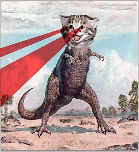 Kittysaurus Rex Meeeeeooooaaaarrr Dino Kitty Laser Kitty